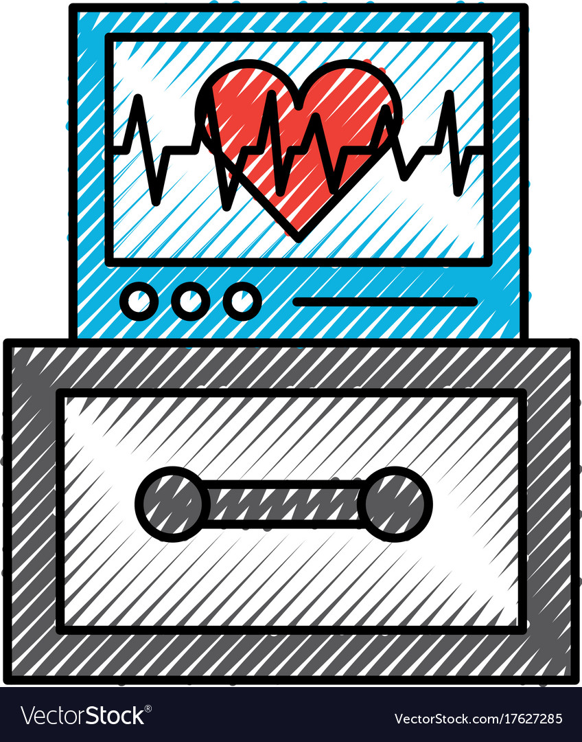 Ecg machine displaying heartbeat monitoring