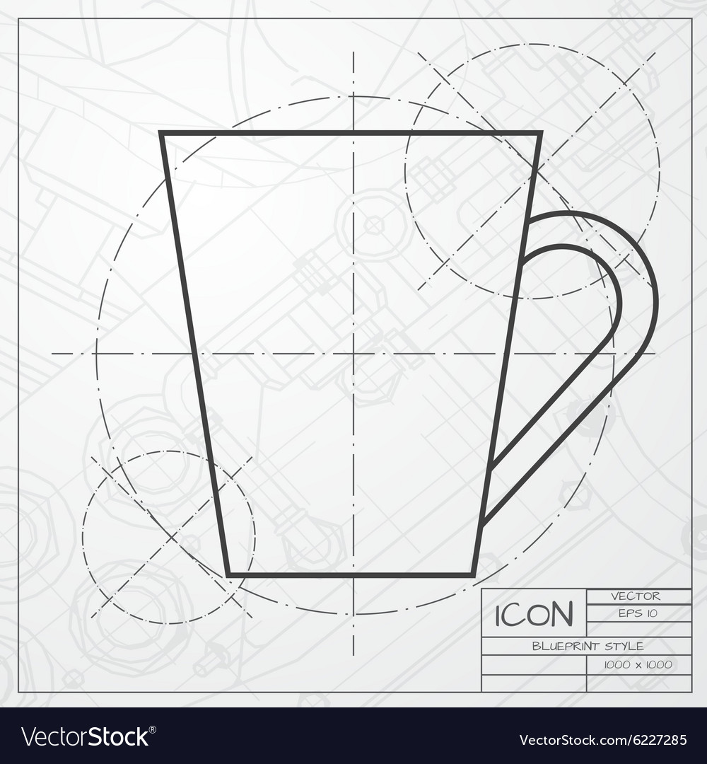 Flat color cups on shelf set
