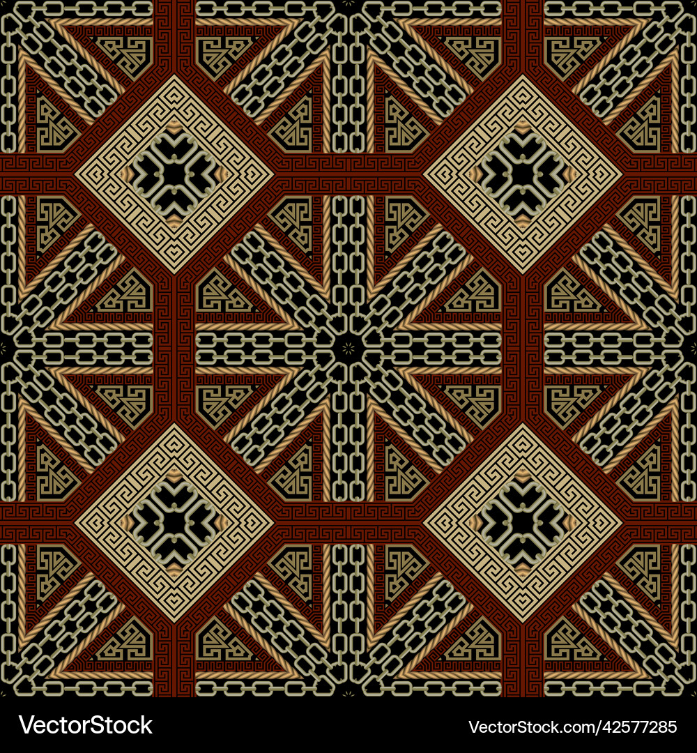 Geometric seamless pattern repeat ornamental Vector Image