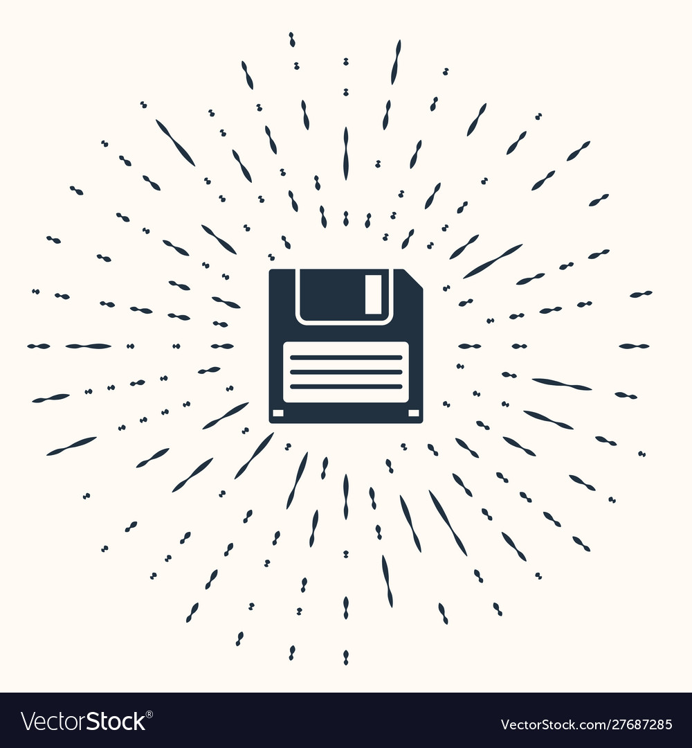 Grey floppy disk for computer data storage icon Vector Image Grey floppy disk for computer data storage icon
