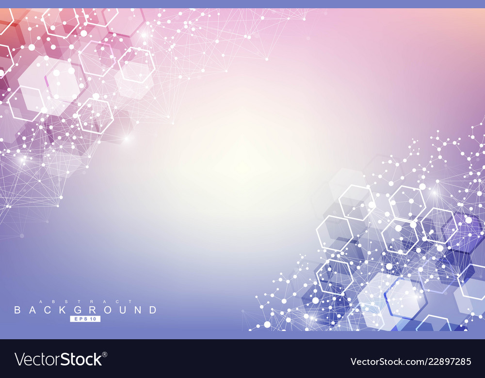 Hexagonal Data Network Abstract