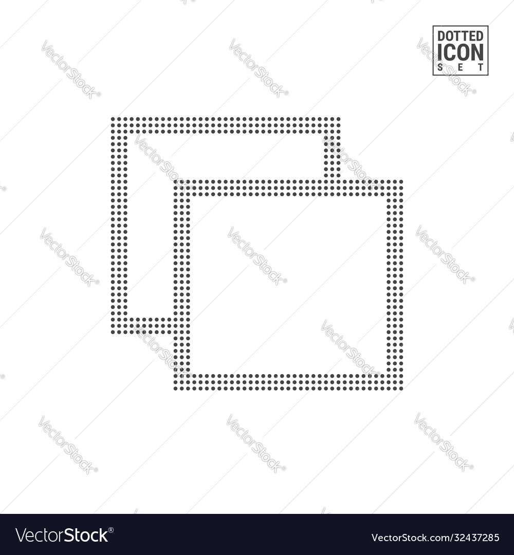 Program windows dot pattern icon software dotted vector image Program windows dot pattern icon software dotted