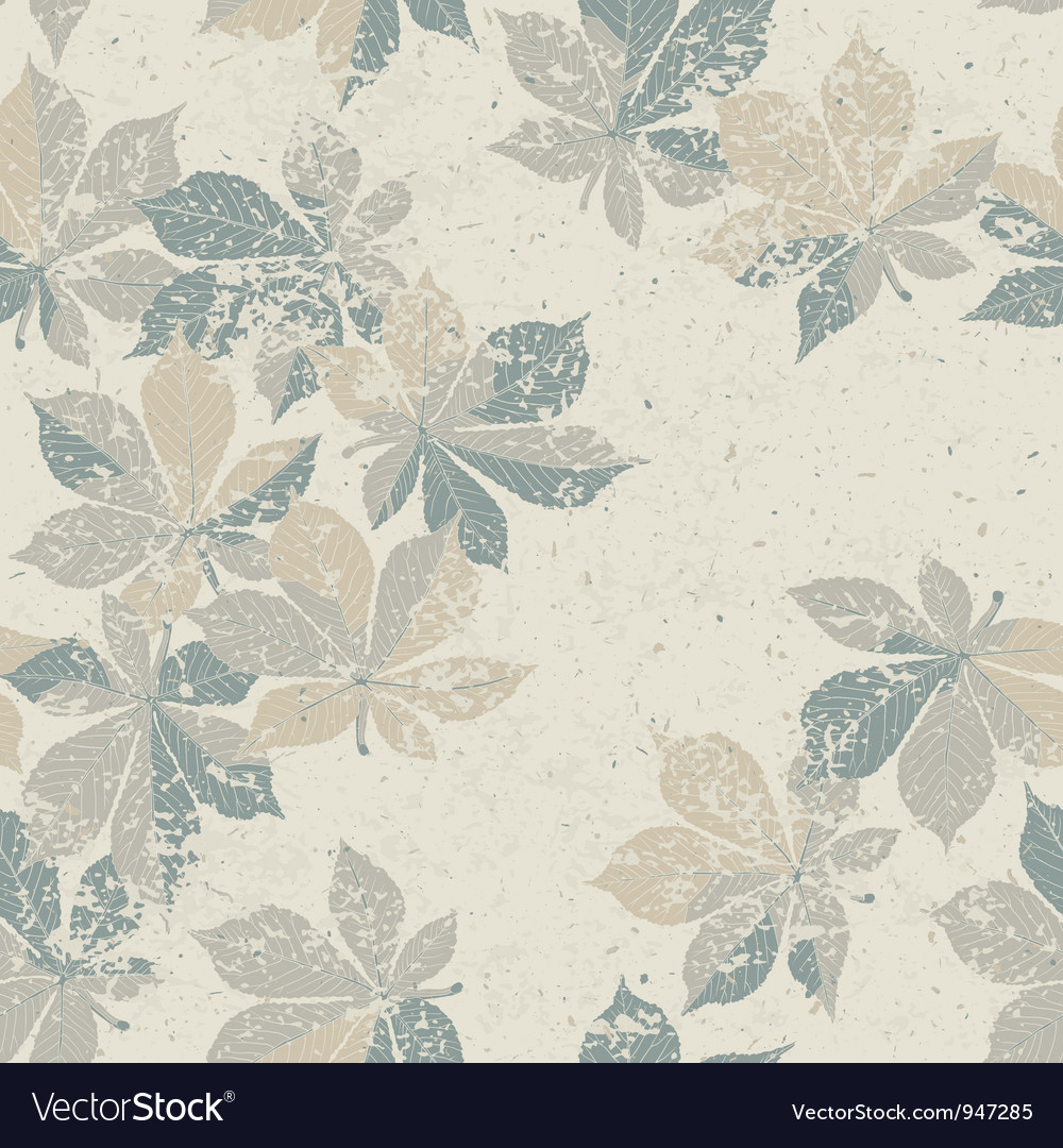 Rustic Autumn Leaf Seamless Pattern