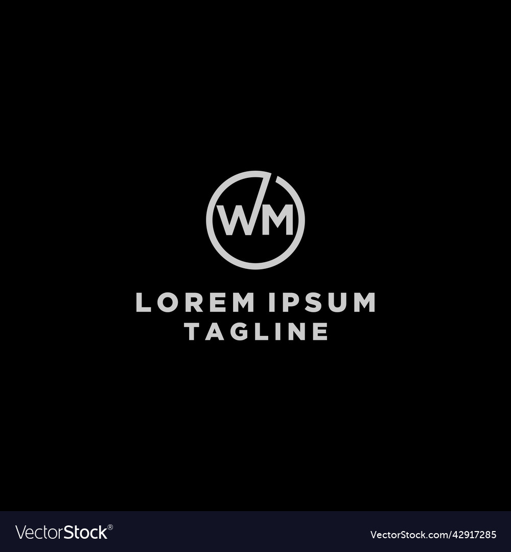 WM Circle Initials Logo