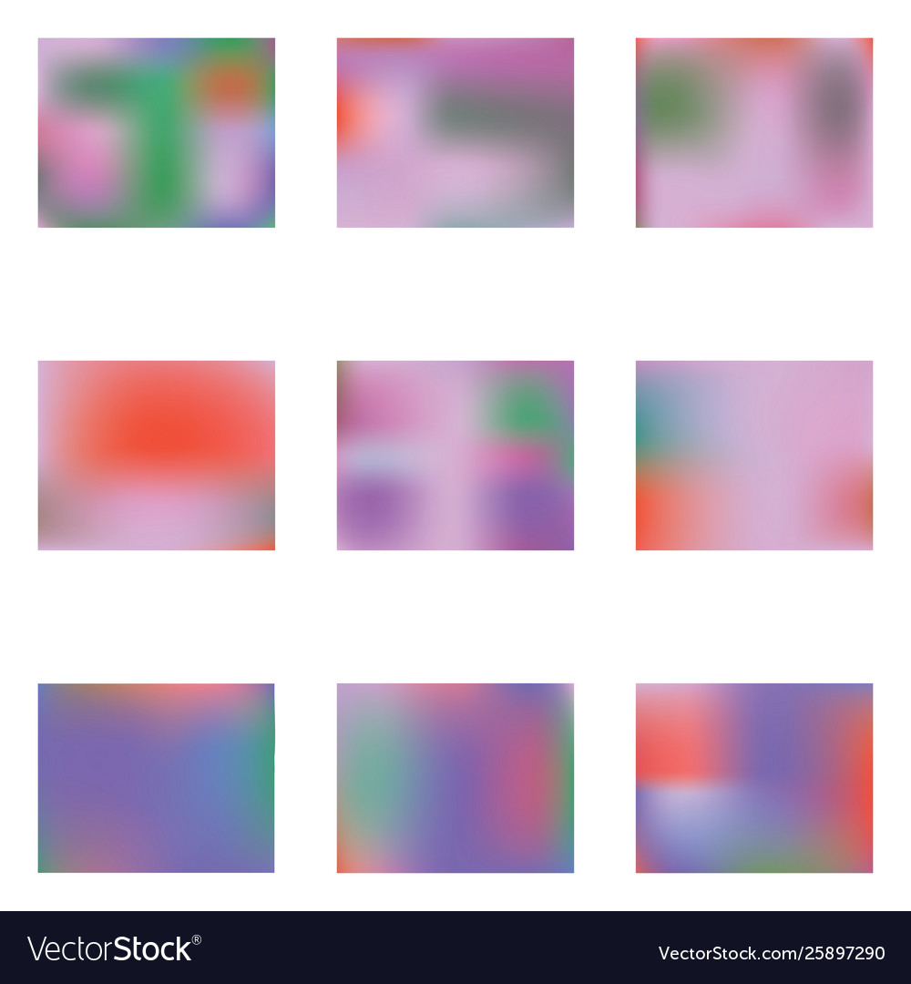 Bright blurred graphics from various combinations