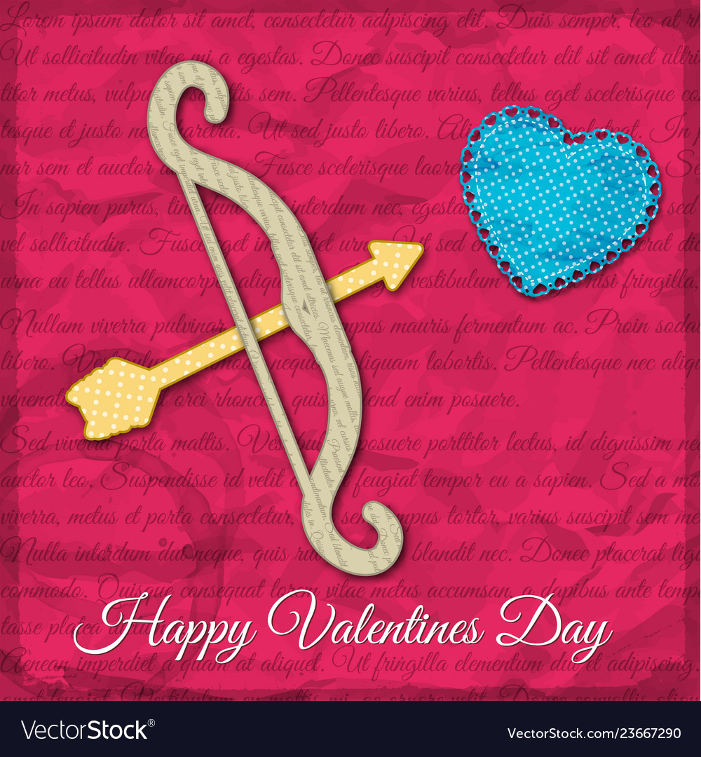 Bright Valentines Day Background Royalty Free Vector Image