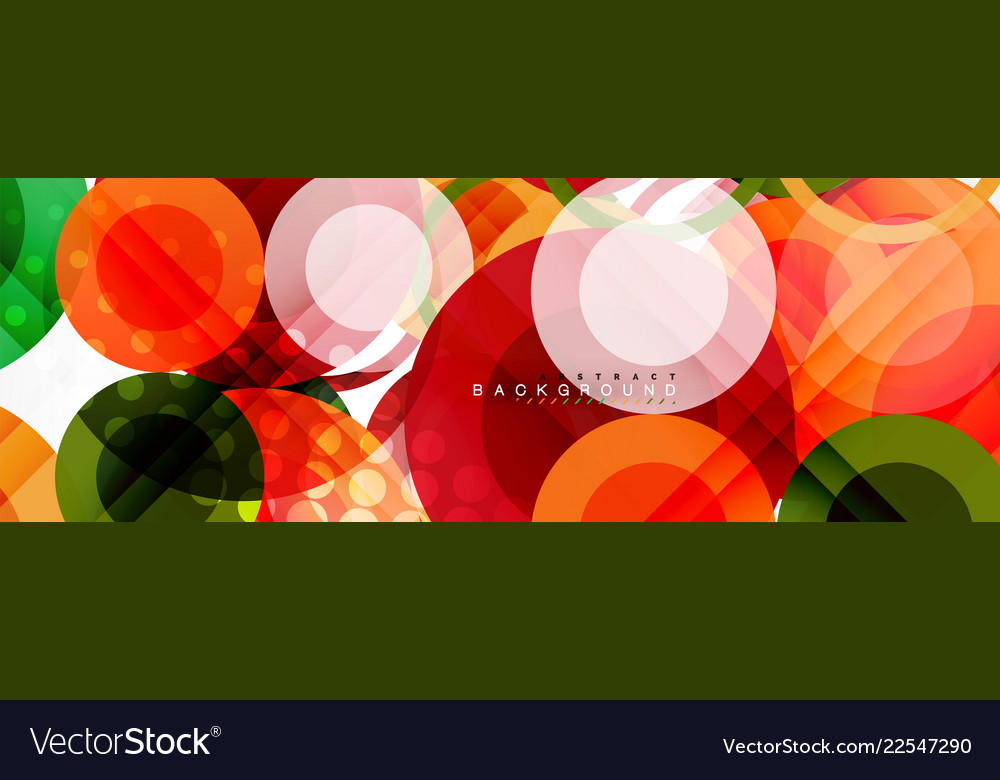 Overlapping Circles Abstract Background