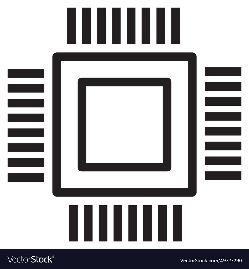 Processor icon cpu chip