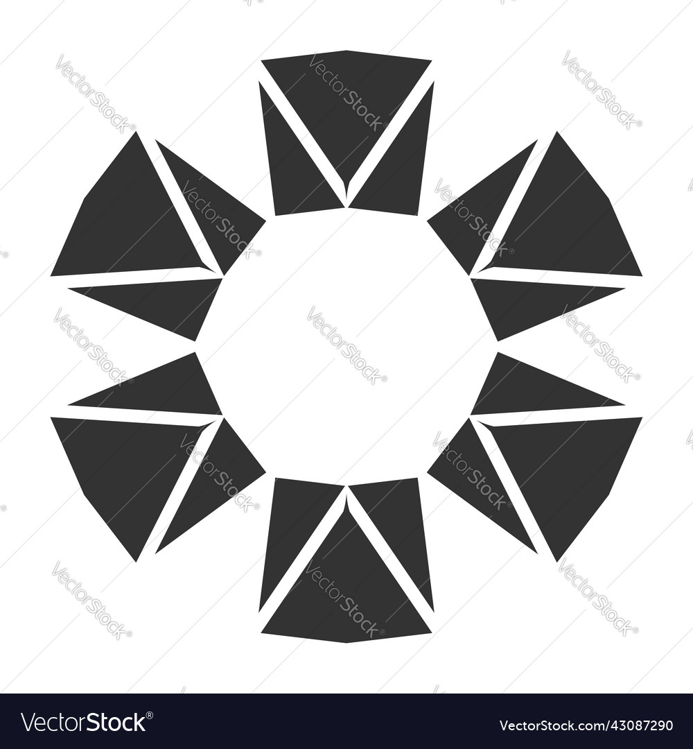 Simple motif mandala shape element circular round Vector Image Simple motif mandala shape element circular round
