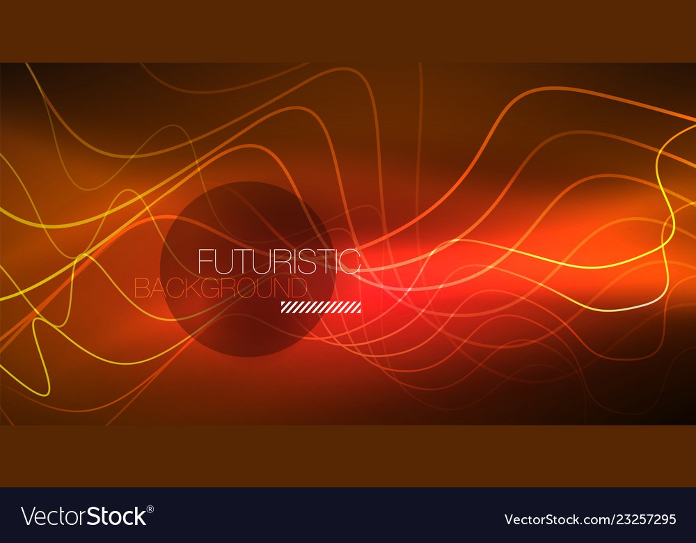 Abstract shiny glowinng color wave design element Vector Image Abstract shiny glowinng color wave design element