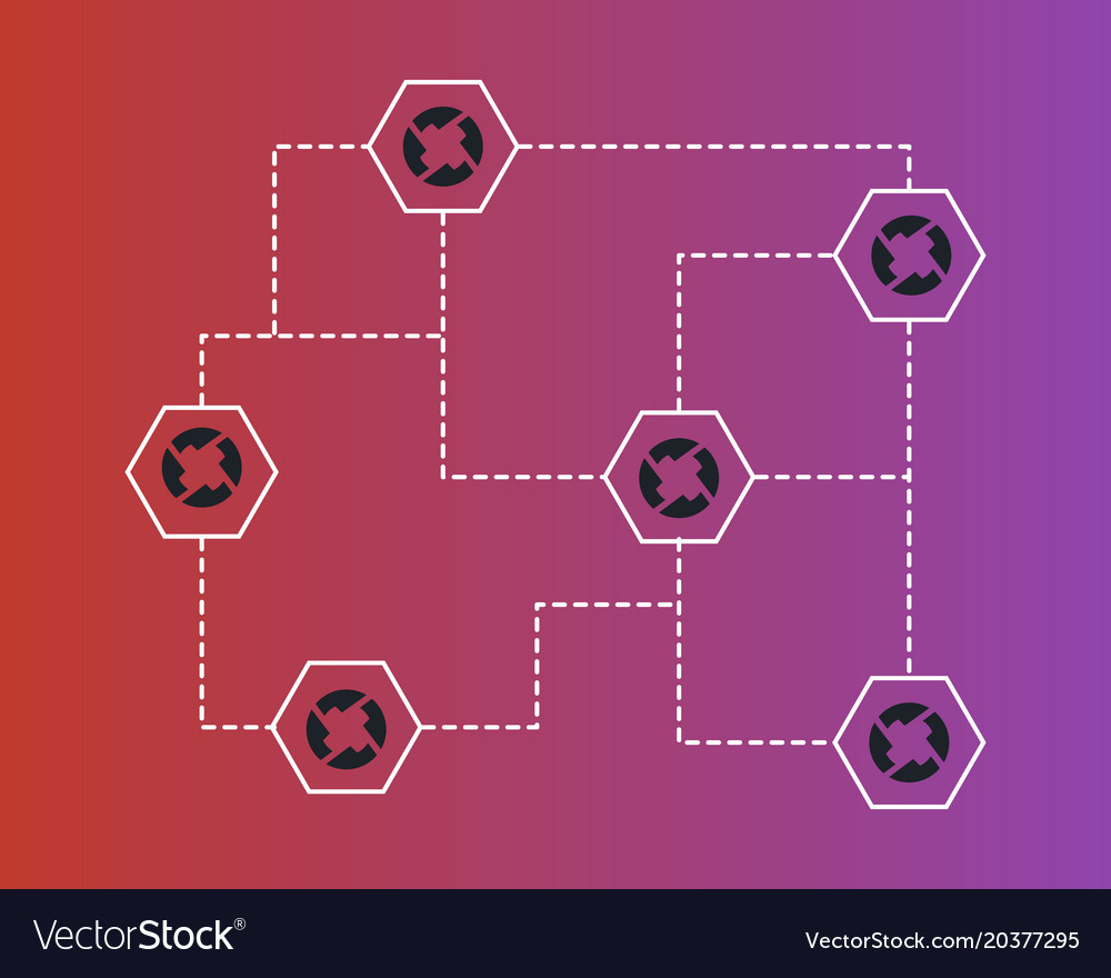 Cryptocurrency 0x blockchain style background