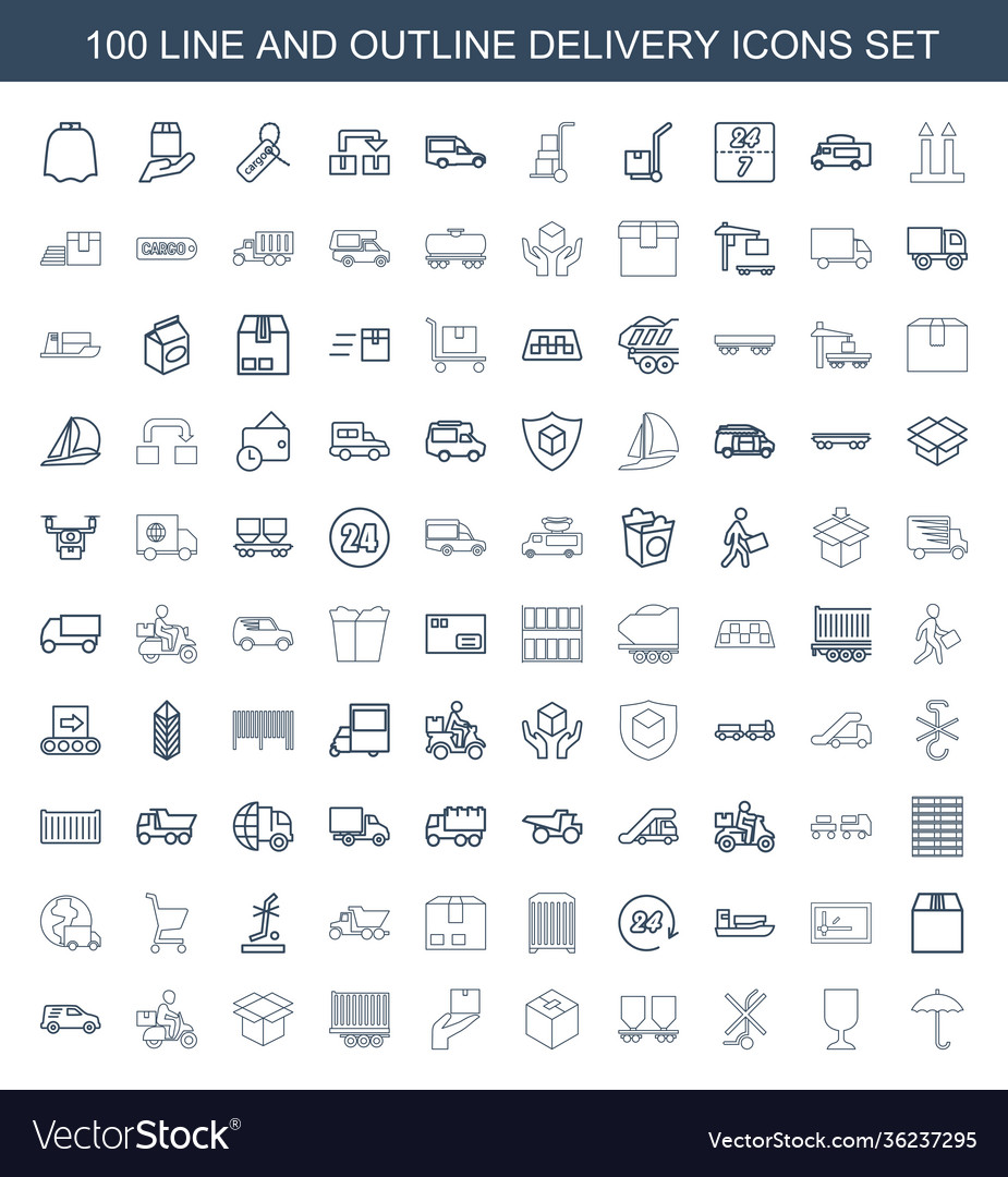 Delivery icons