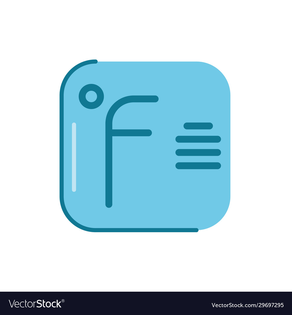 Fahrenheit thermostat icon flat style design