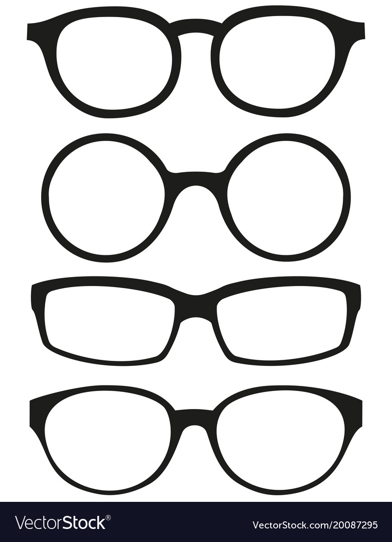 Glasses Silhouette Set