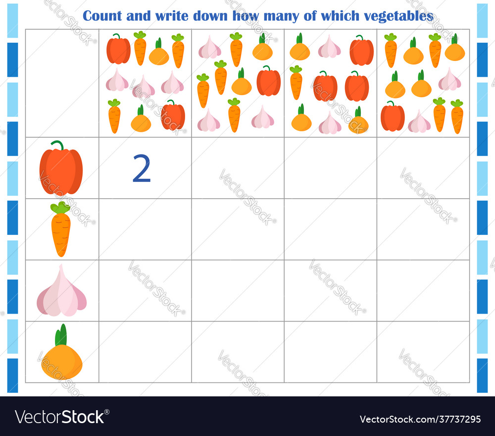Logic game for children vector image Logic game for children