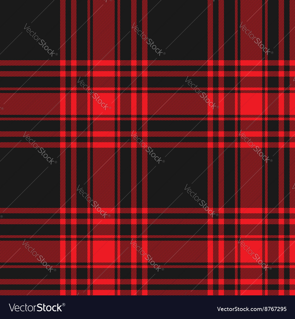 Roter und schwarzer Tartan Stoff
