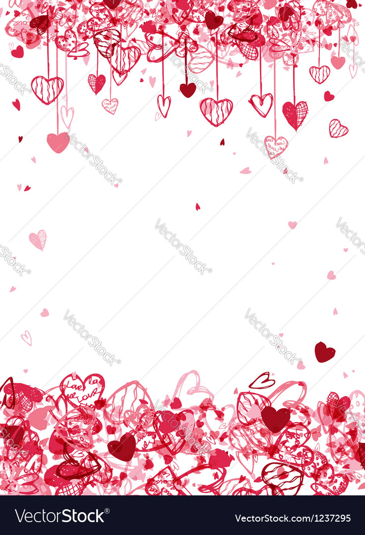 Valentine frame design with space for your text