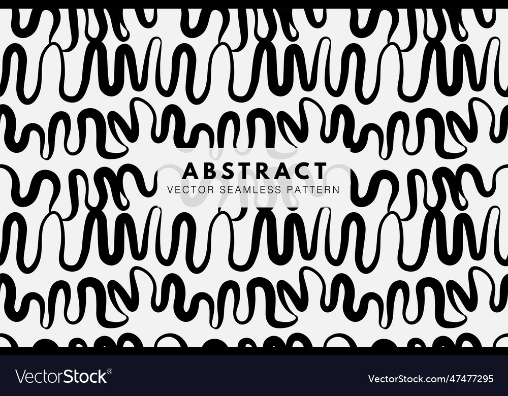 Wavy lines brush stroke abstract pattern