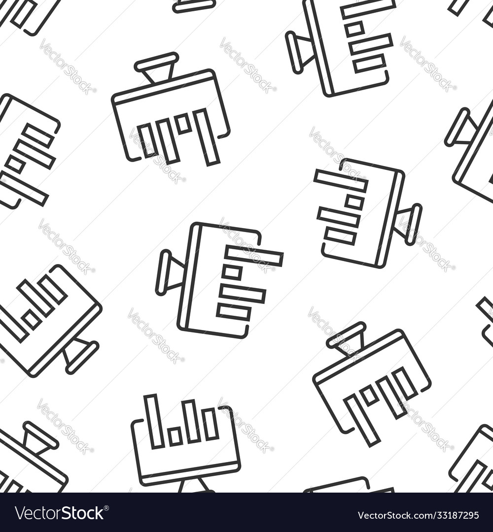 Website analytics icon in flat style seo data
