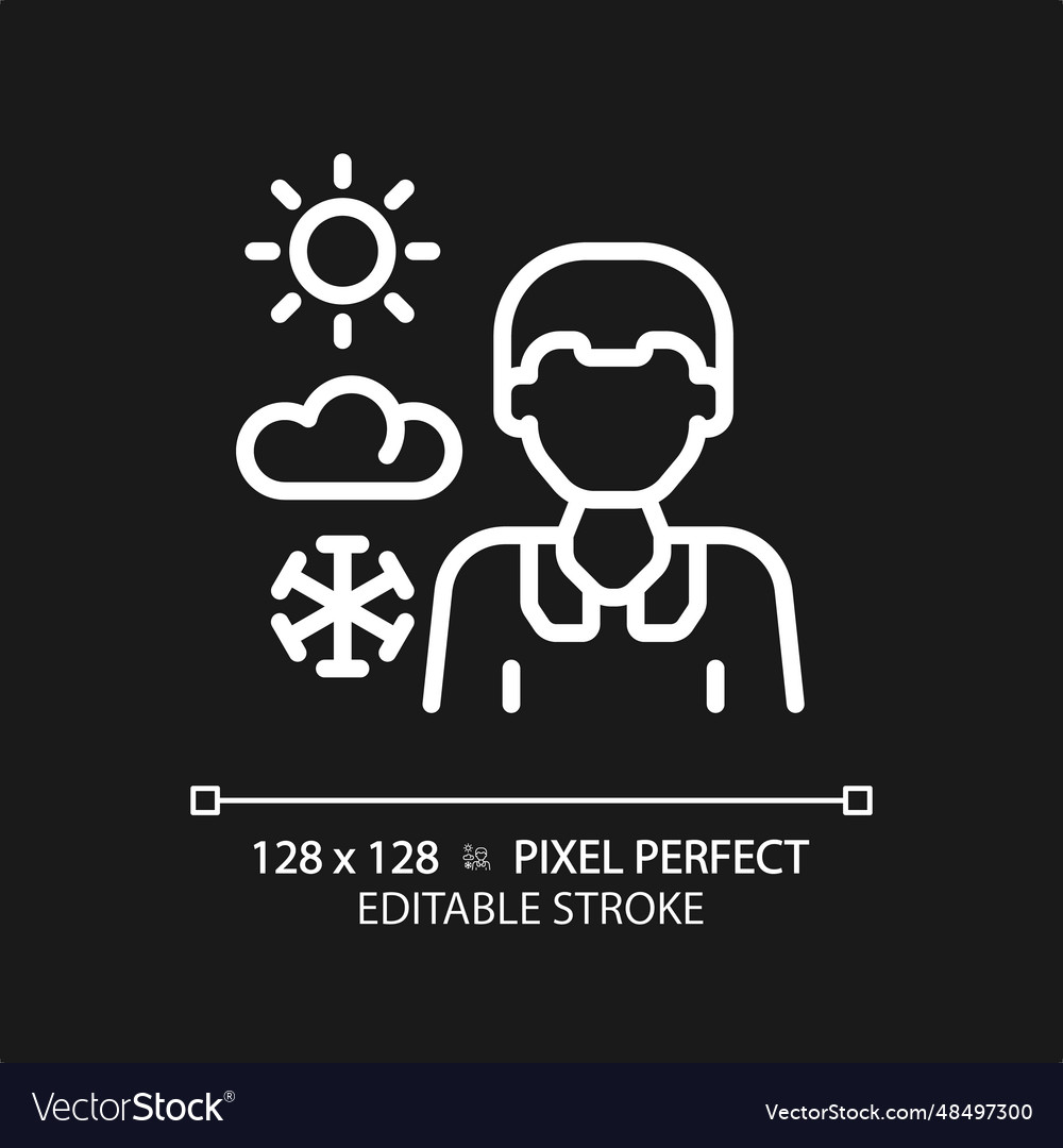 2d customizable thin linear white weather