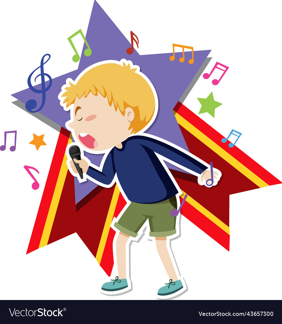 Cartoon artist boy Royalty Free Vector Image - VectorStock