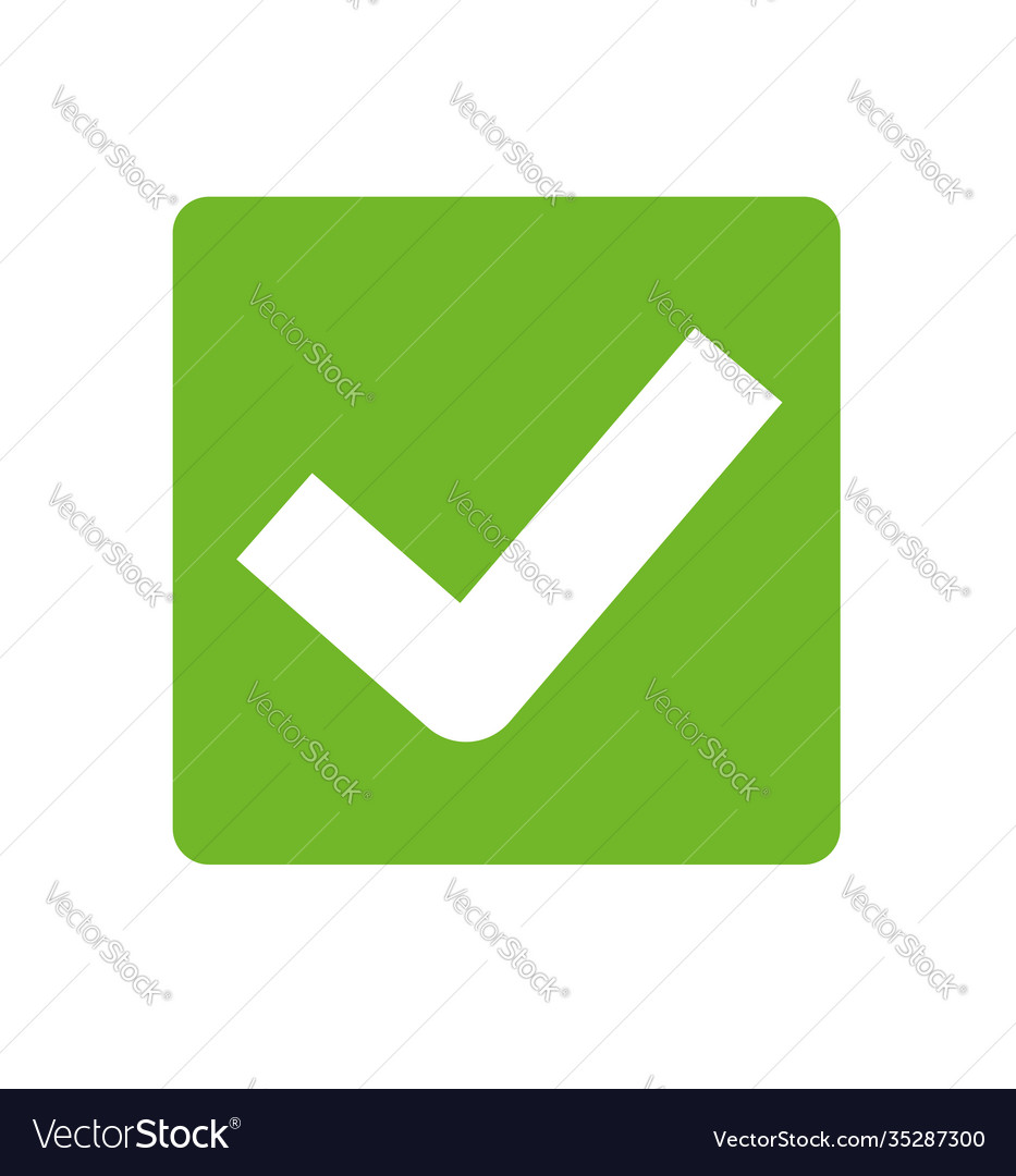 Check mark icons flat for web and mobile