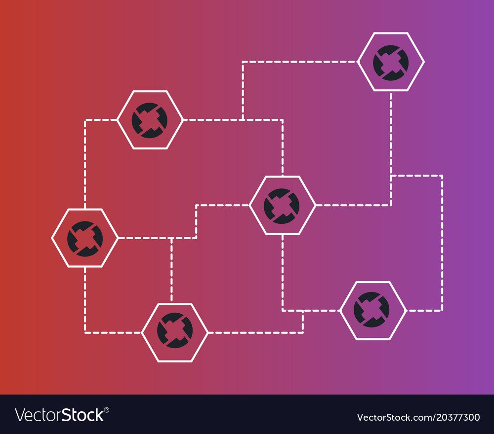 Cryptocurrency 0x blockchain style background