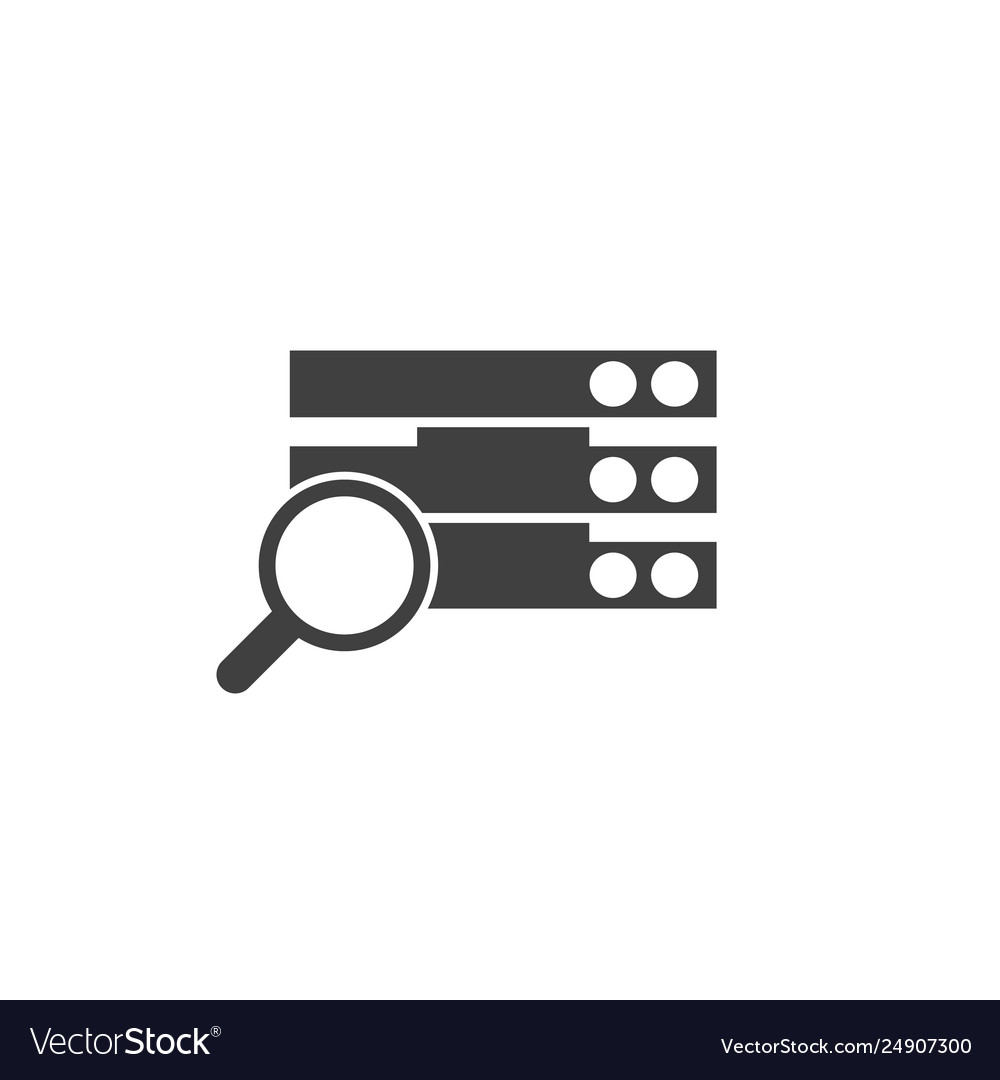 Datenbankserver Suchsymbolelement