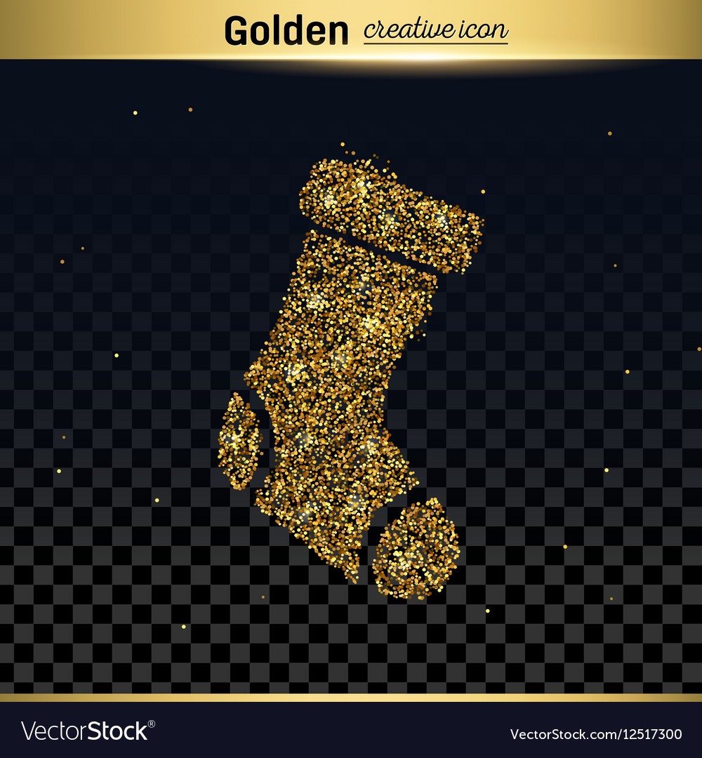 Gold glitter icon