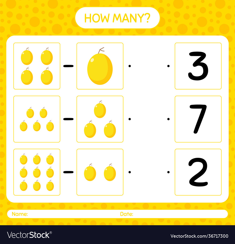How many counting game with honeydew melon