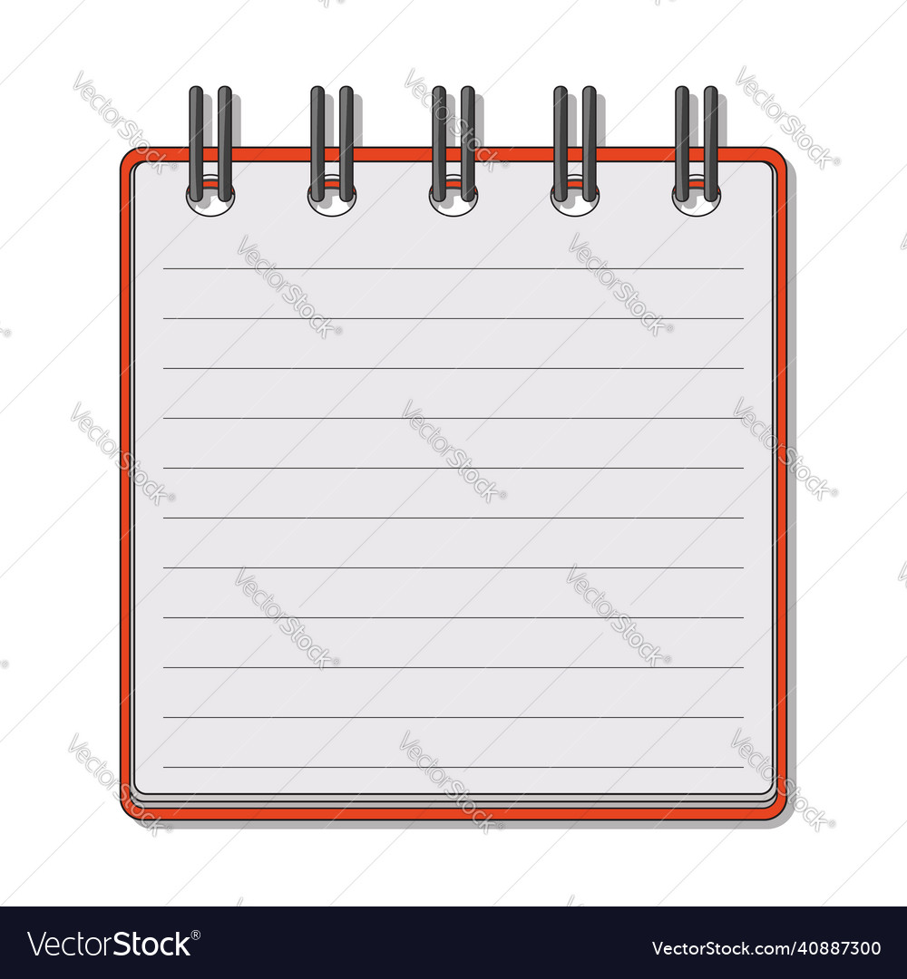 Open notepad for notes subject in the office