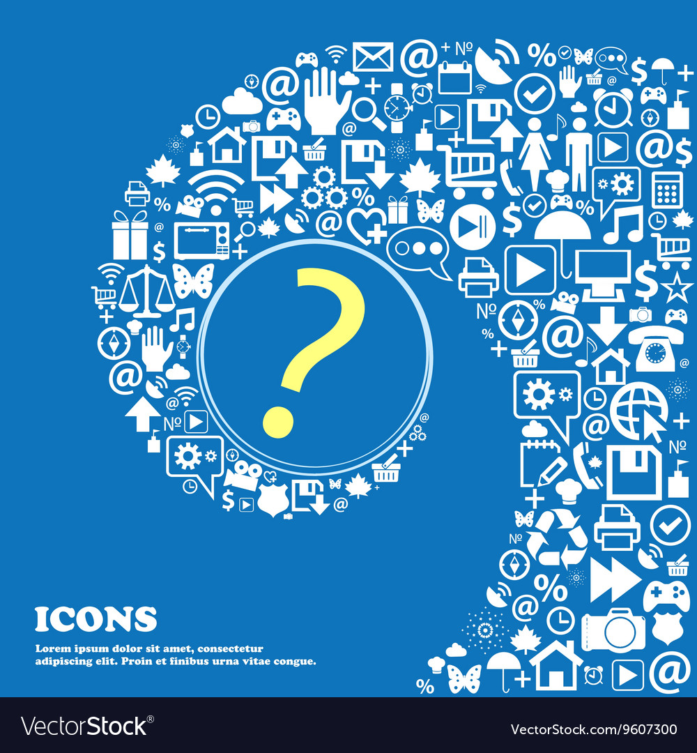 Question mark sign icon help symbol faq nice