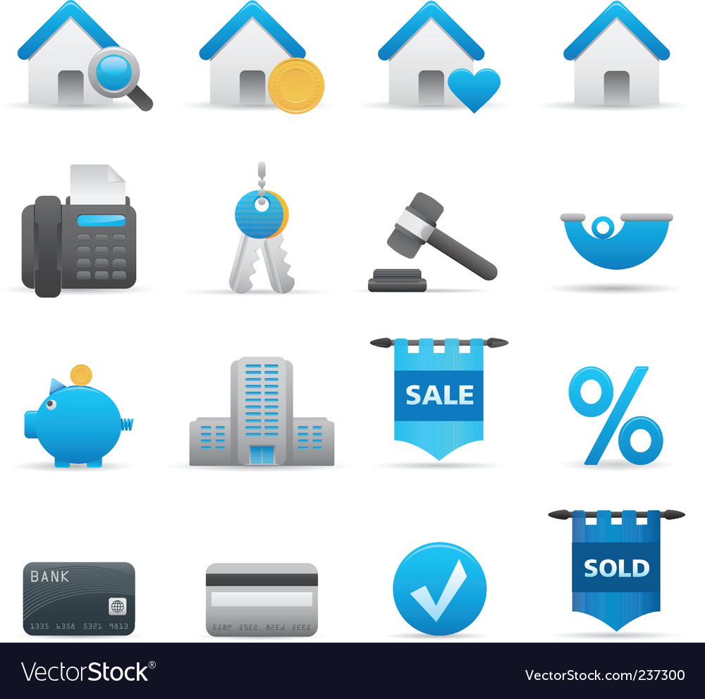 Real Estate Icons - Property Set