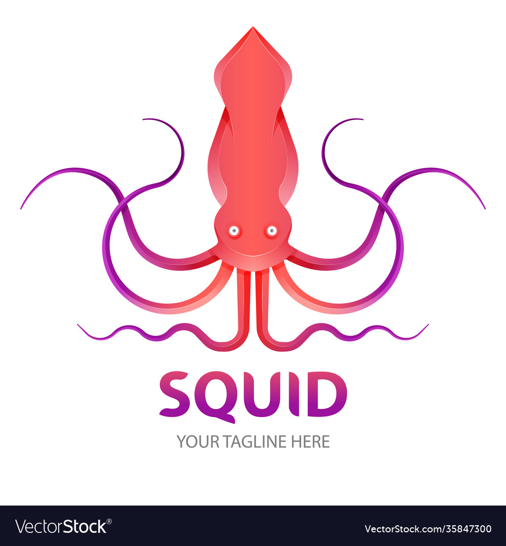 Squid gradient logo concept