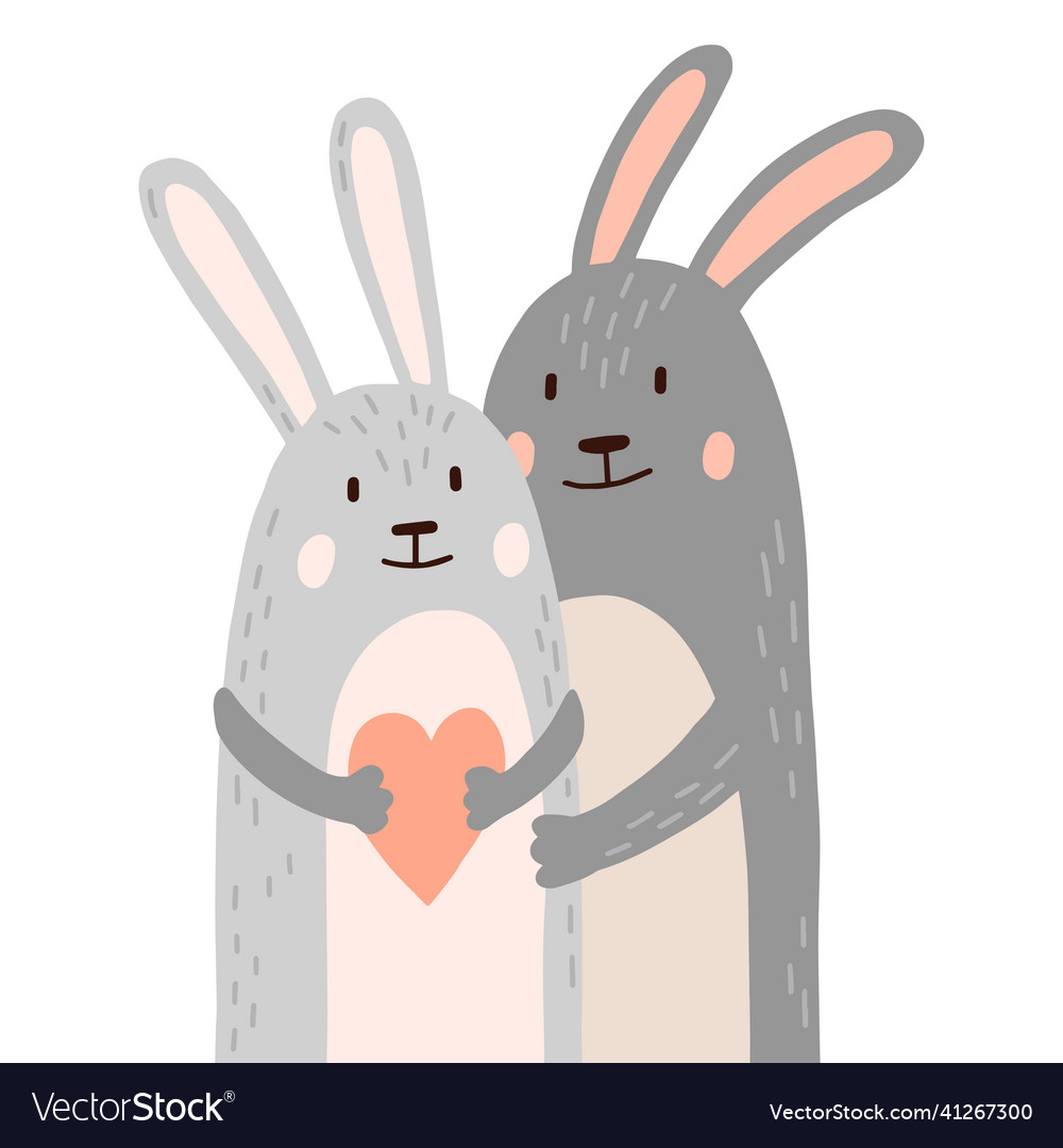 Two best sale cute rabbits