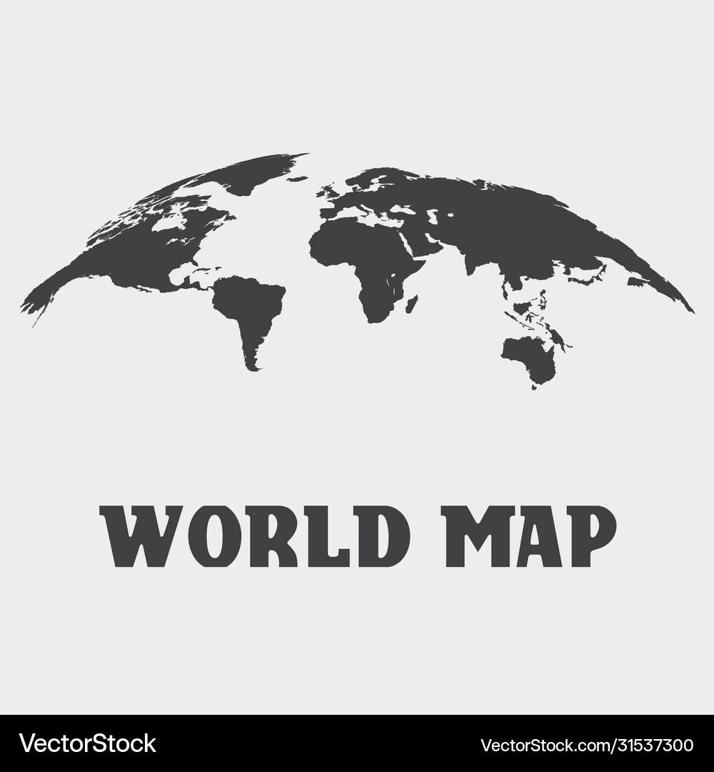 World map Royalty Free Vector Image - VectorStock