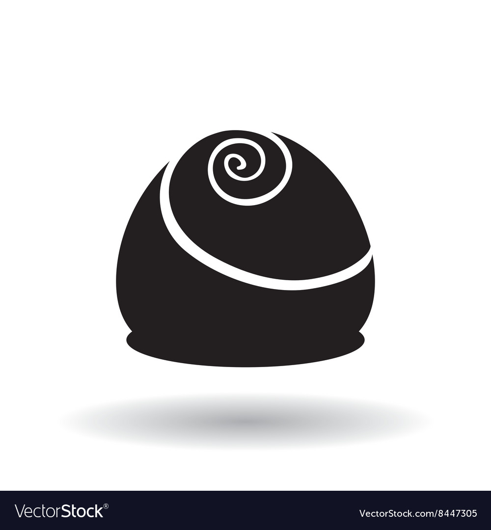 Chocolate design over white background Royalty Free Vector