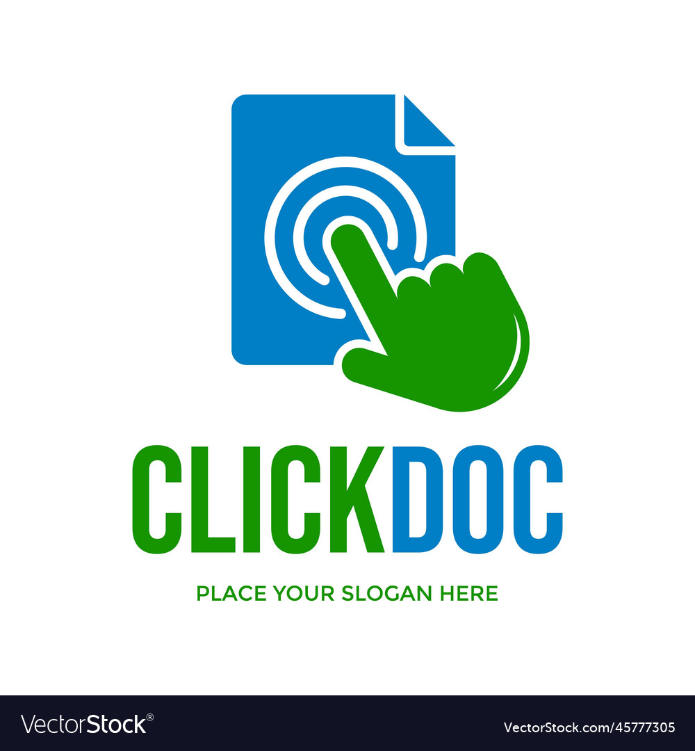 Click document logo template this design use