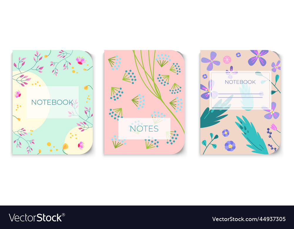Coverage Notebook Lehrbuch und Notizen Seite Banner vector image Coverage Notebook Lehrbuch und Notizen Seite Banner
