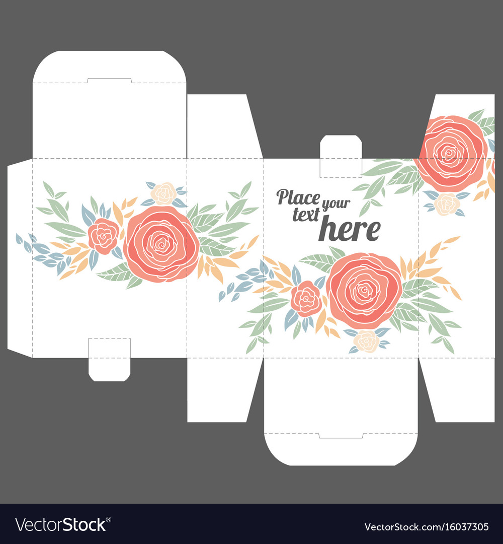 gift-box-design-template-with-nature-pattern-vector-image