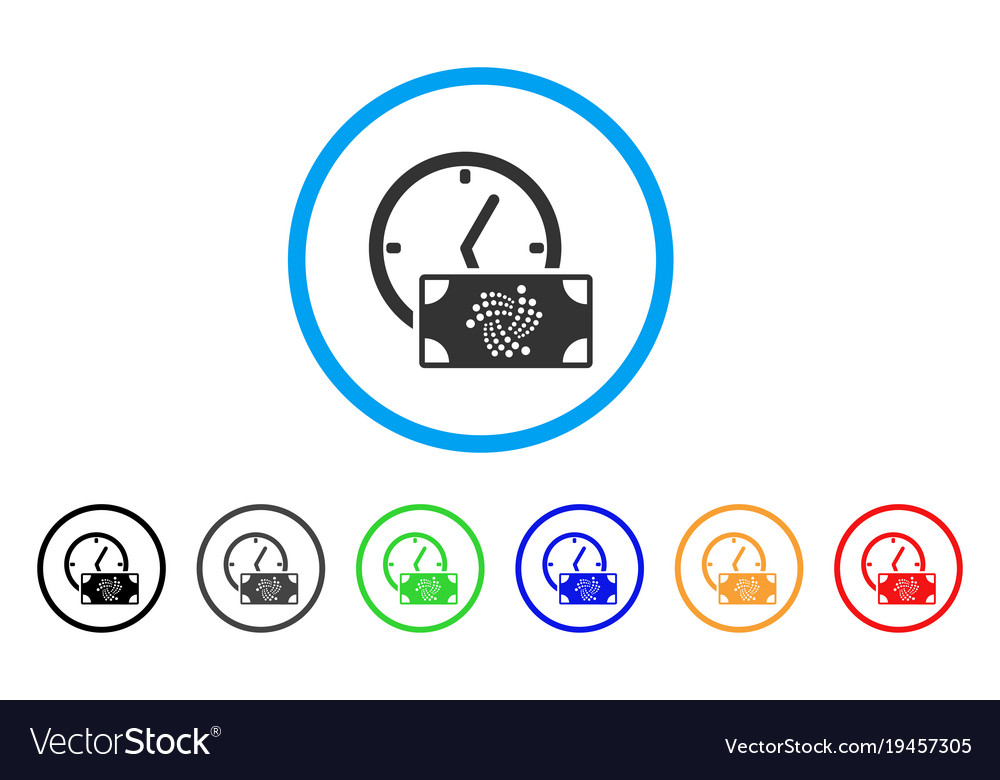 Iota banknote credit time rounded icon