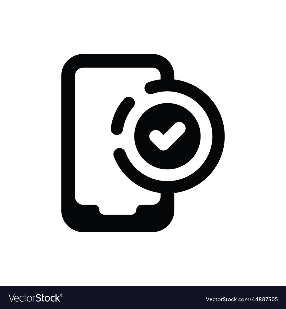 Mobile check mark icon