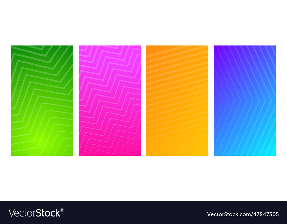 Modern colorful gradient background with lines vector image Modern colorful gradient background with lines