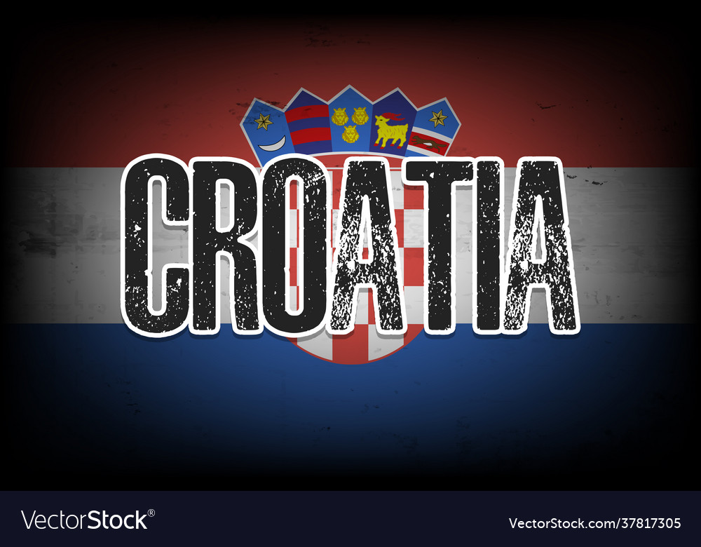 Nationale Flagge Croatia