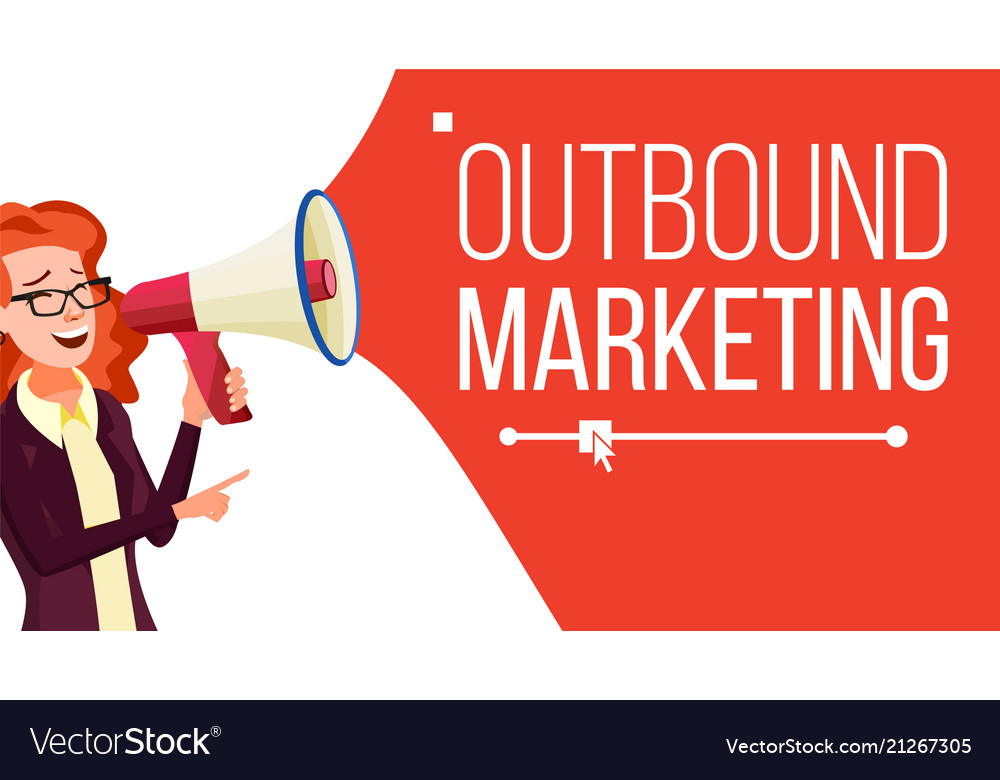 Outbound marketing banner female