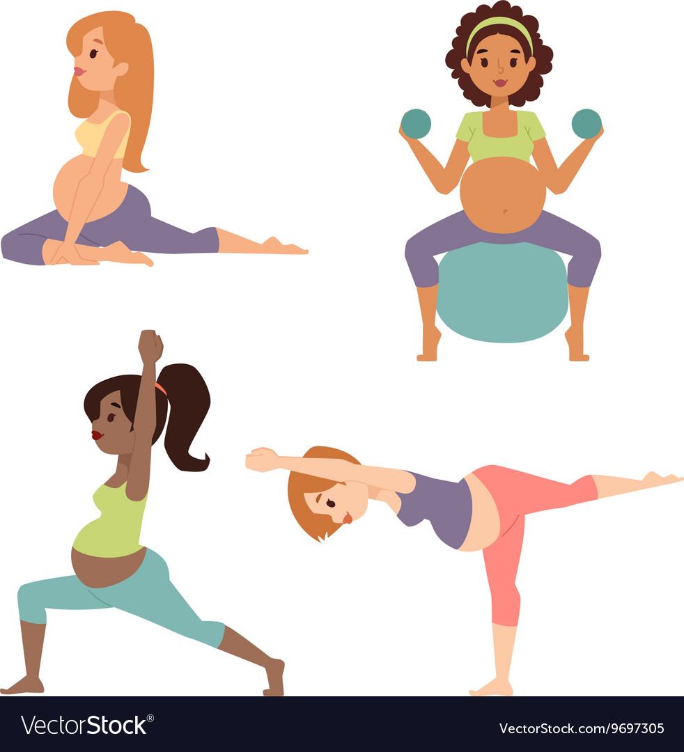 Pregnant Woman Yoga Meditation