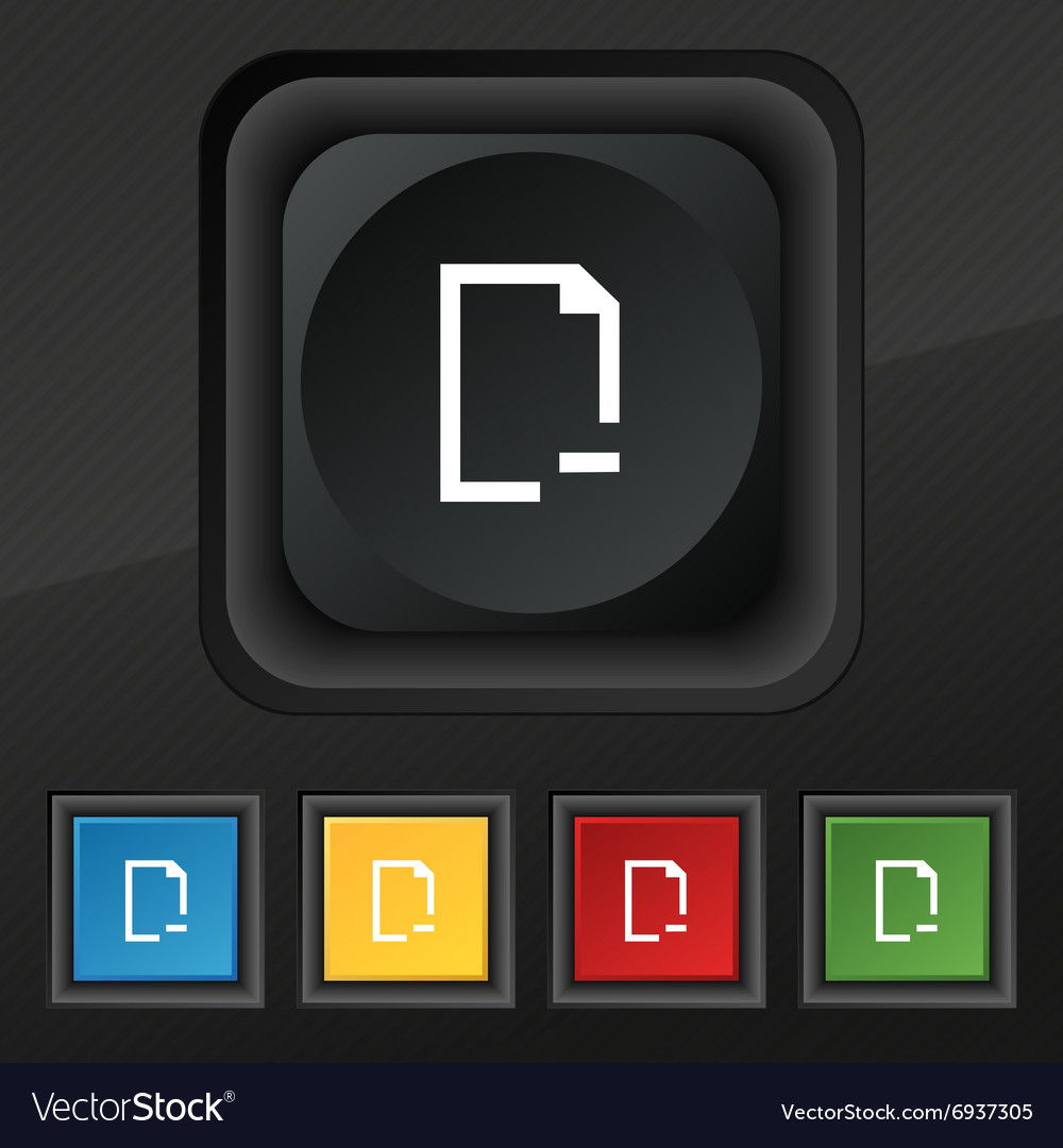 Remove folder icon symbol set of five colorful