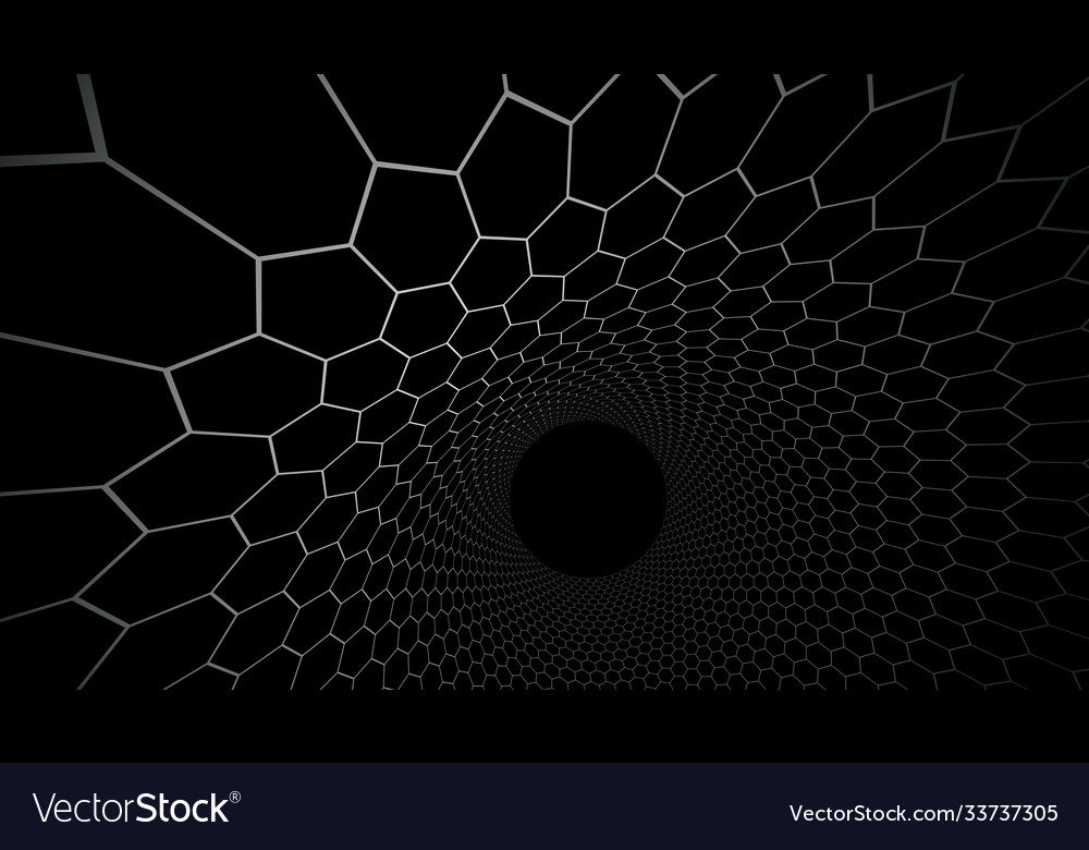 Technology abstract background with hexagons mesh Vector Image Technology abstract background with hexagons mesh
