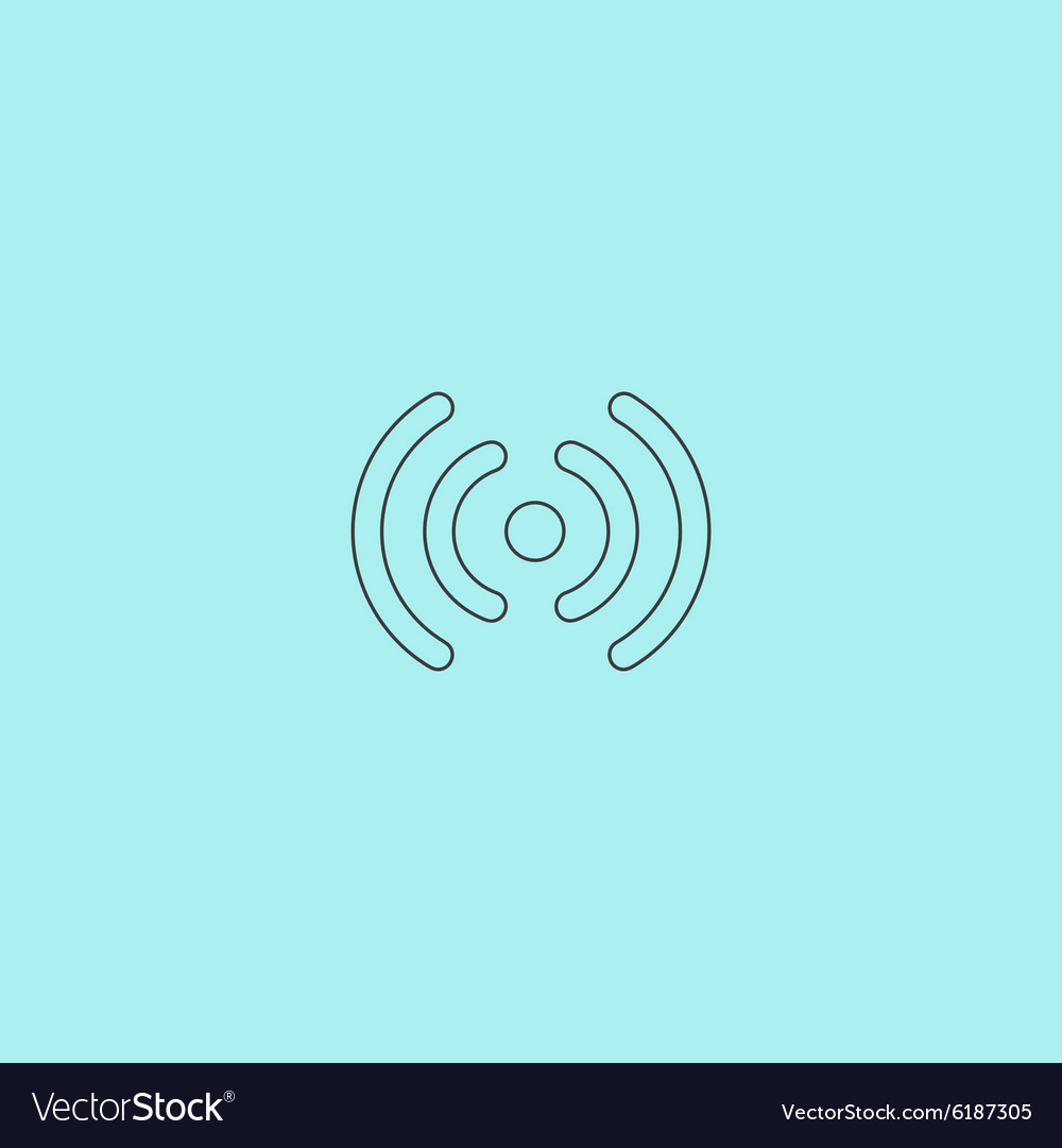 Wireless network icon wifi zone signal