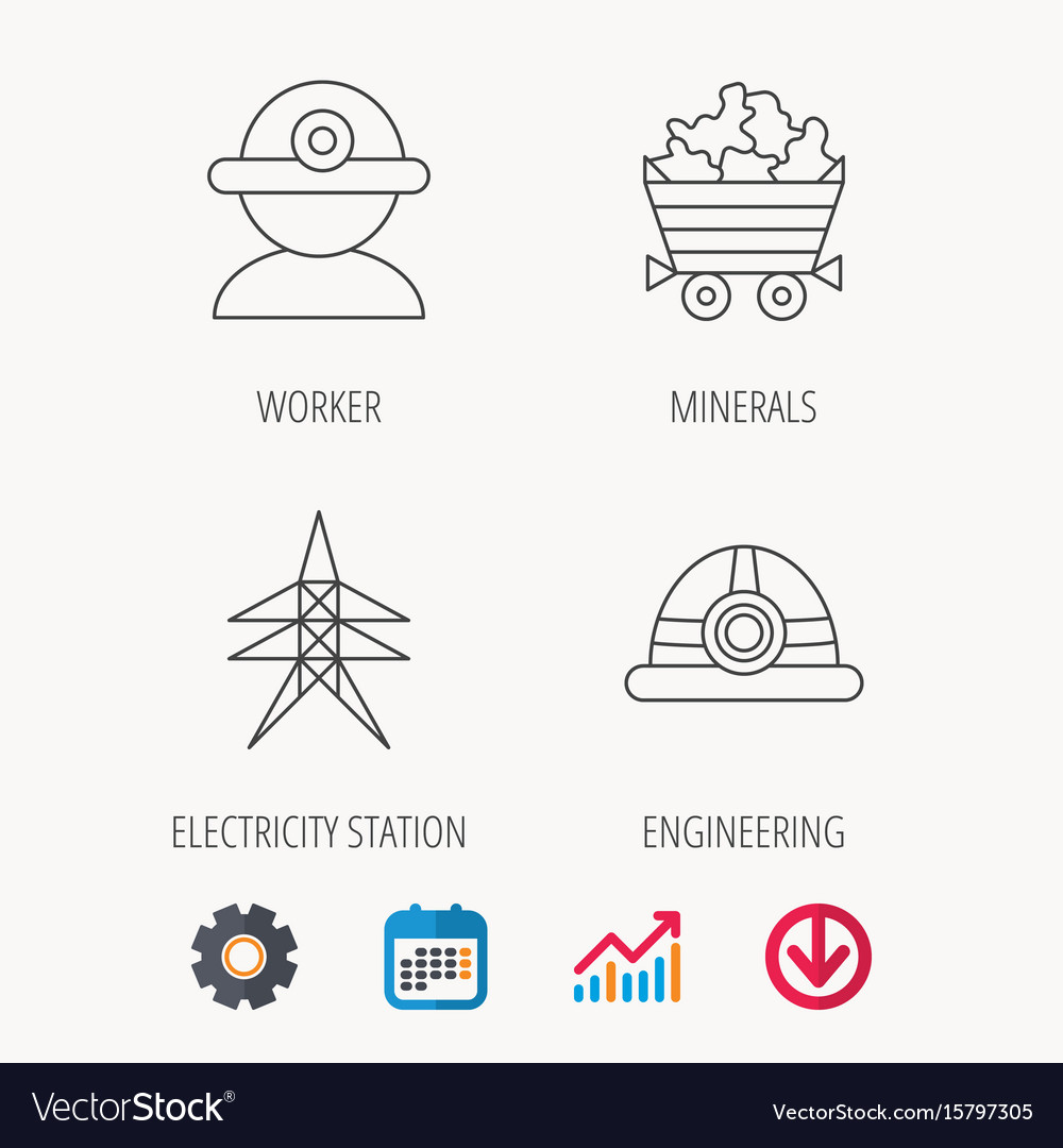 Worker Helm & Mining Icons